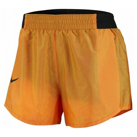 NIKE Tennis Shorts Women Extra Small Tempo Lux Running DRI FIT Orange BV3290-671 - Picture 8 of 13